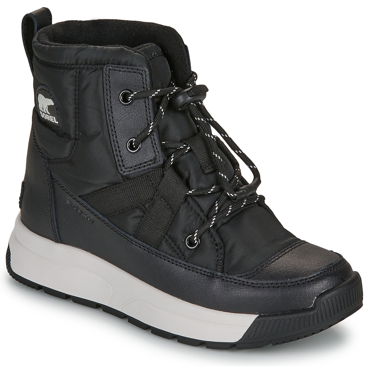 Botas de nieve Sorel YOUTH WHITNEY&trade; III MID WP para ni&ntilde;os, color negro. Sorel 198711416712